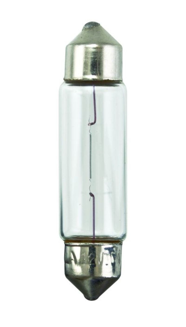 Hella Universal Clear 12V 10W 10x41mm T3.25 Bulb - 6411 for 2008-2013 Volkswagen GTI - front view