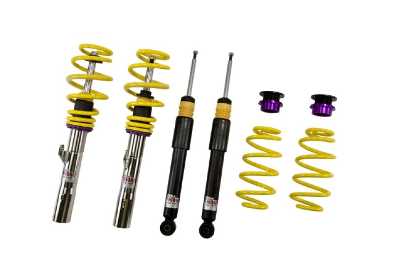 KW Coilover Kit V1 Audi A3 (8P) FWD all engines w/o electronic dampening control - 10210040 for 2005-2014 Volkswagen Jetta - 