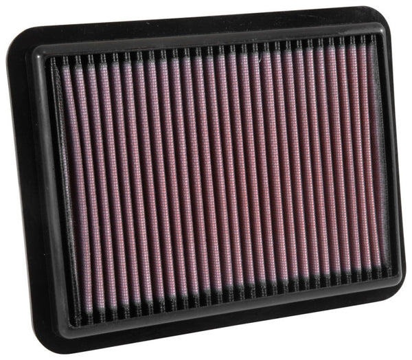 K&N Replacement Panel Air Filter for 2016 Mazda 2 1.5L L4 - 33-5038 for 2017-2020 Toyota Yaris - front view