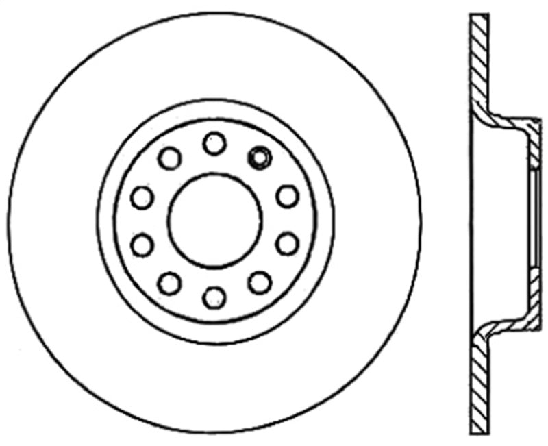 StopTech Slotted &amp; Drilled Sport Brake Rotor - 127.33099L