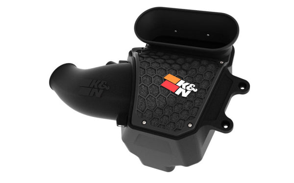 K&N 21-22 Jeep Wrangler JL V8-6.4L Aircharger Performance Intake - 63-1588 for 2018-2026 Jeep Wrangler - front view