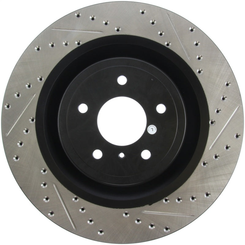 StopTech Infiniti G37 / Nissan 370Z SportStop Slotted &amp; Drilled Front Left Rotor - 127.42100L