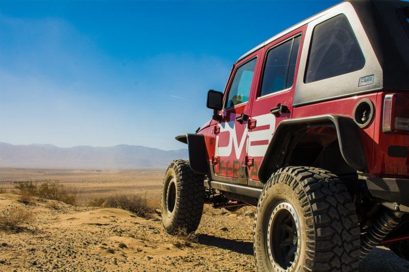 DV8 Offroad 07-18 Jeep Wrangler JK Front &amp; Rear Flat Tube Fenders - FENDB-02