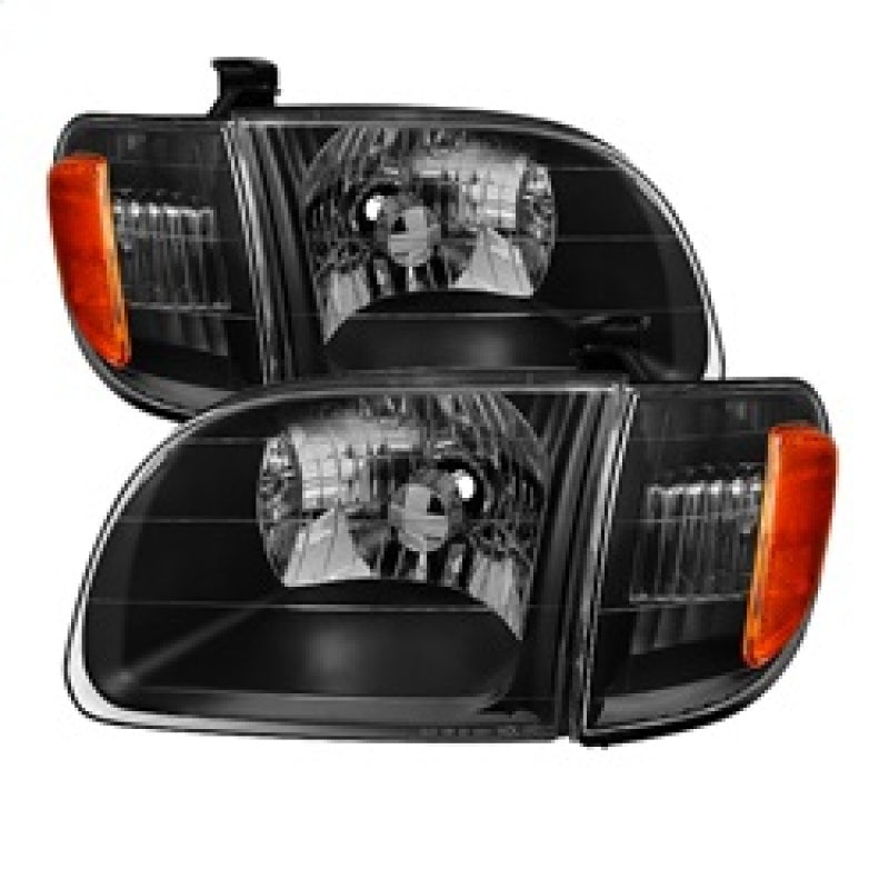 Xtune Toyota Tundra Regular/Access Cab 00-04 OEM Style Headlights &amp; Corner Lights HD-JH-TTUN00-AM-BK - 9033292