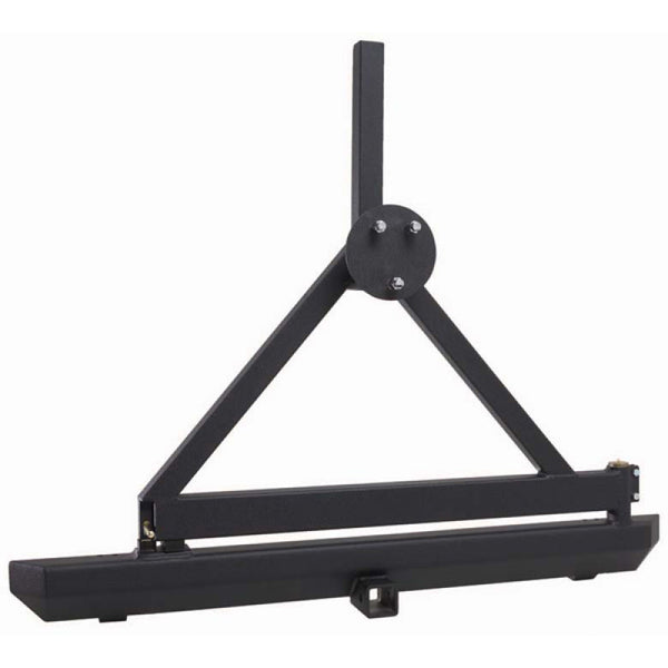 Rugged Ridge Rock Crawler Rear Bumper Hitch&Tire Carrier 87-06 - 11503.21 for 1987-2006 Jeep Wrangler - front view