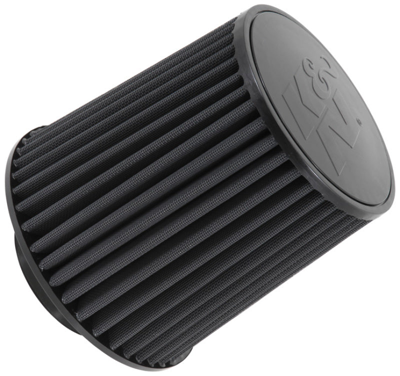K&N Universal Rubber Filter-Round Tapered 4in Flange ID x 8in Base OD x 6.625in Top OD x 8in H - RU-5171HBK for 2003-2009 Dod