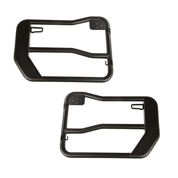 Rugged Ridge Fortis Front Tube Doors with Mirrors 18-23 Jeep Wrangler JL/JT - 11509.15 for 2018-2026 Jeep Wrangler - front vi