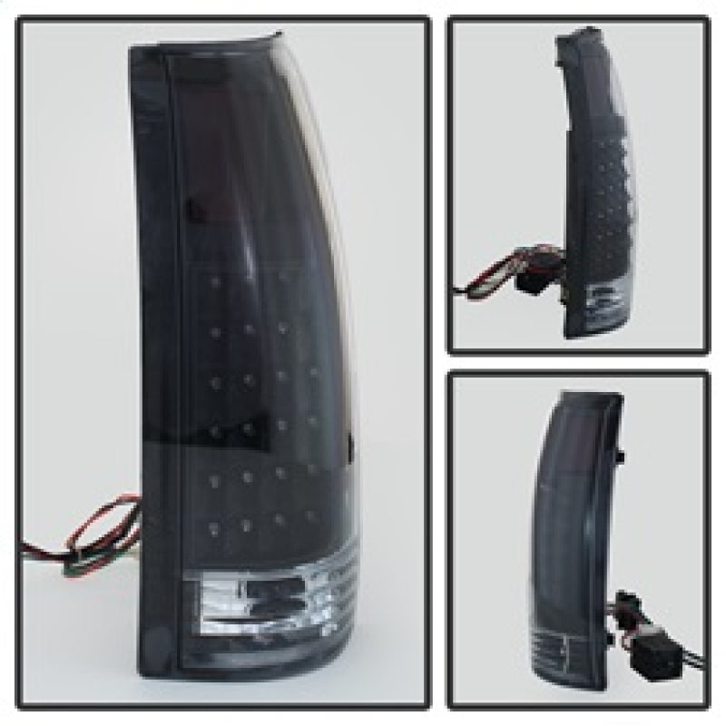 Xtune Yukon Denali 99-00 LED Tail Lights Black ALT-JH-CCK88-LED-BK - 9022449