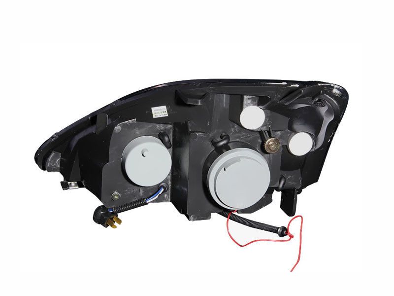 ANZO 2002-2004 Honda Civic Projector Headlights w/ Halo Black - 121057