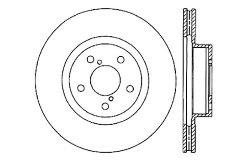 StopTech Drilled Sport Brake Rotor - 128.47021L