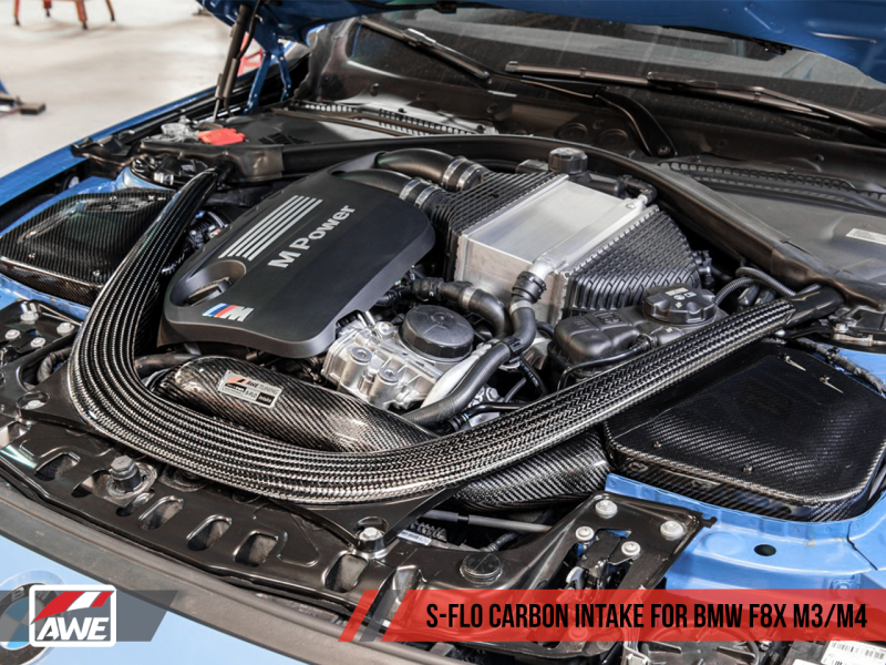 AWE Tuning BMW F8x M3/M4 S-FLO Carbon Intake - 2660-13038