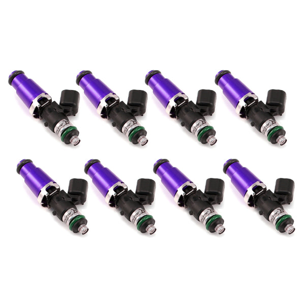 Injector Dynamics 1340cc Injectors - 60mm Length - 14mm Purple Top - 14mm Lower O-Ring (Set of 8) - 1300.60.14.14.8 for 2004-