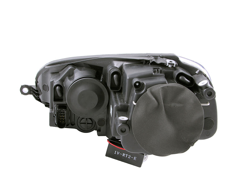 ANZO 2006-2009 Volkswagen Rabbit Projector Headlights w/ Halo Black (CCFL) - 121345