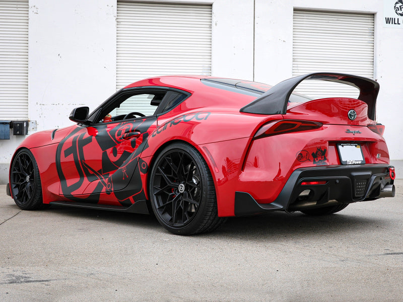aFe POWER Takeda 2020 Toyota Supra L6-3.0L (t) 3.5in 304 SS CB Exhaust 4in Brushed Finish Tip - 49-36045-H
