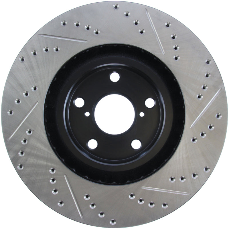 StopTech 5/93-98 Toyota Supra Turbo Right Front Slotted &amp; Drilled Rotor - 127.44104R