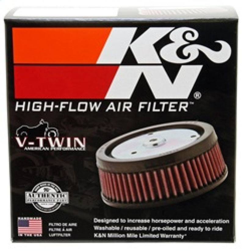 K&N 2017 Harley Davidson FLHR Road King Replacement Air Filter - HD-1717 for 2017-2023 Harley Davidson FLRT Freewheeler - pac