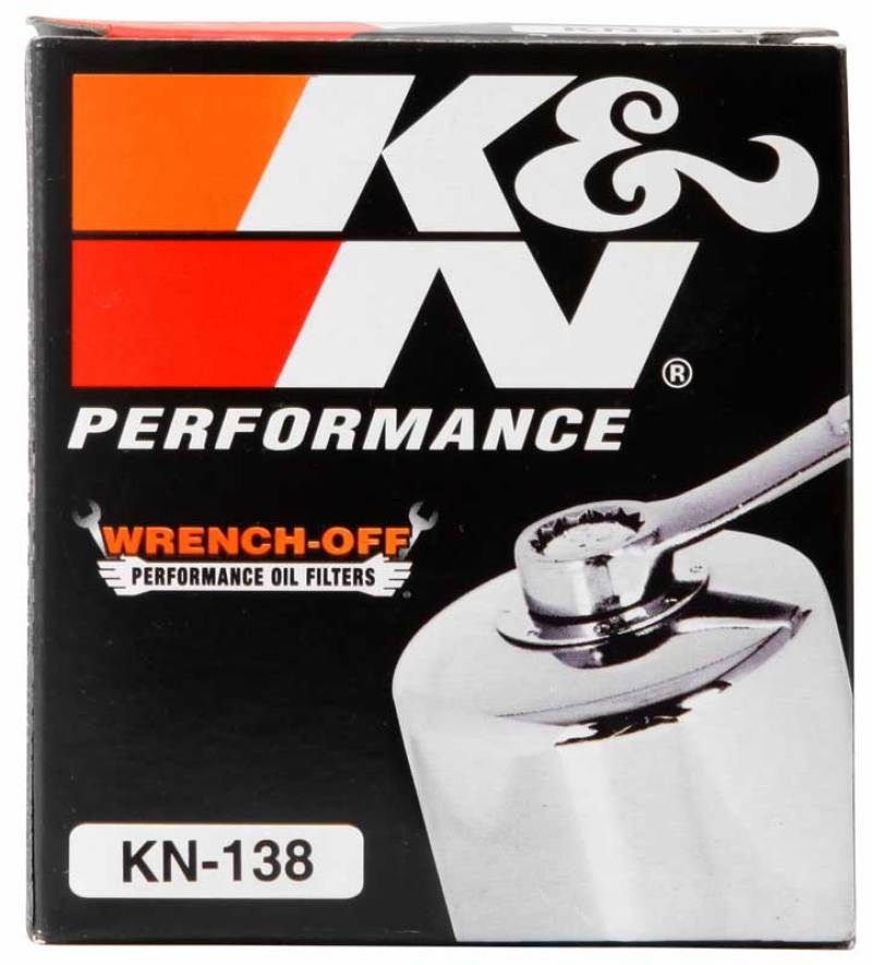 K&amp;N Suzuki / Arctic Cat / Cagiva / Kawasaki / Kymco / Aprilia 2.813in OD x 3.221in H Oil Filter - KN-138C