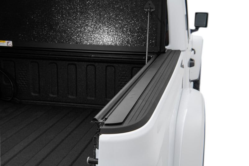 Rugged Ridge Armis Hard Folding With LINE-X Bed Cover 2020 JT - 13550.24 for 2020-2025 Jeep Gladiator - installed view