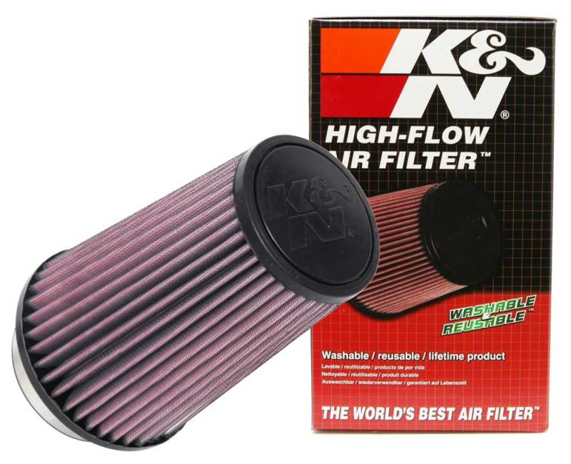 K&N Universal Tapered Filter 3.5in Flange ID x 5.5in Base OD x 4in Top OD x 8in Height - RU-1045