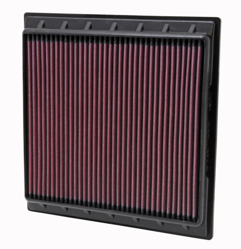 K&N Replacement Air Filter 10-13 Cadillac SRX 2.8L/3.0L/3.6L V6 - 33-2444 for 2010-2016 Cadillac SRX - front view