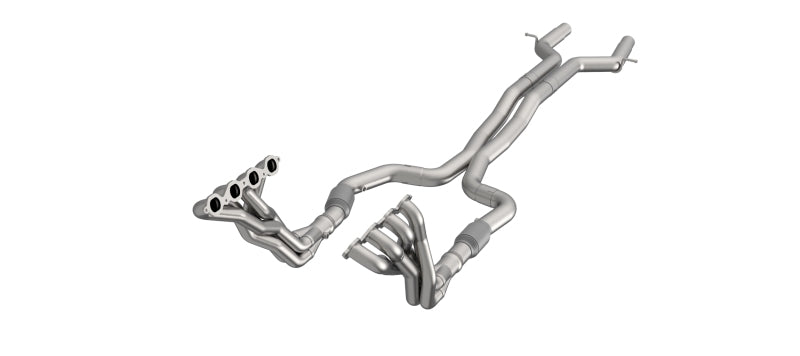 Kooks 22-23 Cadillac CT5-V Blackwing 1 7/8in Header w/ GREEN Exhaust Kit - 2313F432 for 2022-2024 Cadillac CT5 - front view