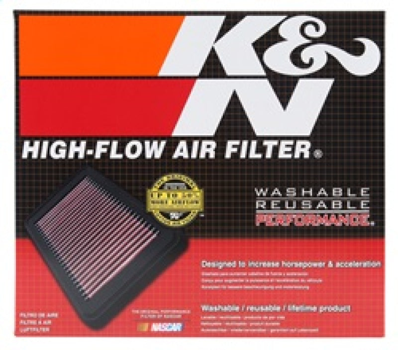 K&N Replacement Panel Air Filter 12.313in OS L x 10.313in OS W x 1.188in H for 13-14 Cadillac ATS - 33-2496 for 2016-2024 Che