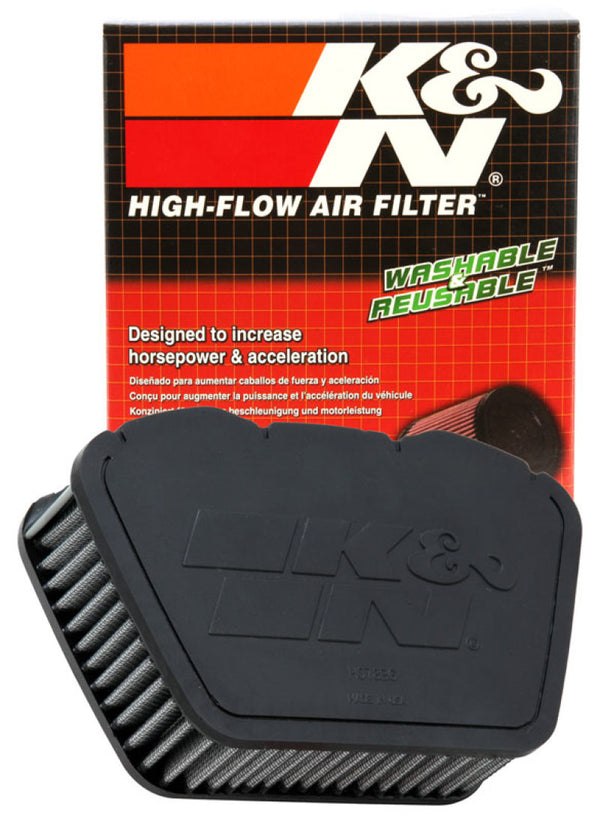 K&N 07-09 Yamaha XVS950/1300 V-Star Replacement Air Filter - YA-1307 for 2009-2017 Yamaha XVS950CT V Star 950 Tourer - front 