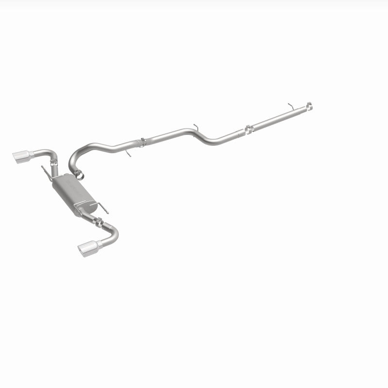 MagnaFlow 10-12 Mazda 3 L4 2.5L Hatchback Split Rear Exit Stainless Cat Back Performance Exhaust - 15146