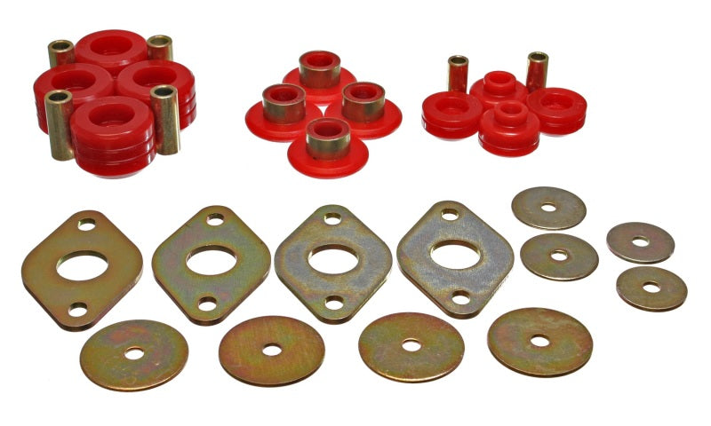 Energy Suspension Cab Mount Bushing - Red - 8.4103R for 1989-1995 Toyota Pickup - front view