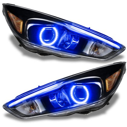 Oracle 15-17 Ford Focus RS-ST DRL Upgrade w- Halo Kit - ColorSHIFT w- 2.0 Controller