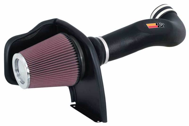 K&N 05 Chevy/GMC PickUp/SUV V8 4.6/5.3/6.0L Performance Intake Kit - 57-3050 for 2005-2007 Chevrolet Silverado 1500 - front v