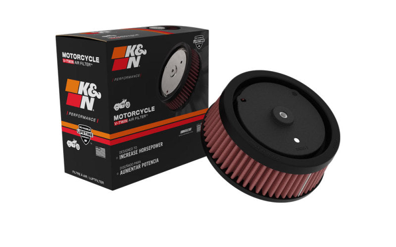 K&N Replacement Air Filter 5.5in Top OD x 6in Base OD x 2.313in H for Harley Davidson - HD-0818 for 2016-2017 Harley Davidson