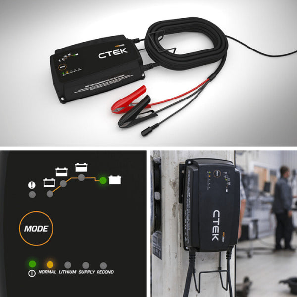 CTEK PRO25SE Battery Charger - 50-60 Hz - 12V - 19.6ft Extended Charging Cable - 40-327 by CTEK - front view