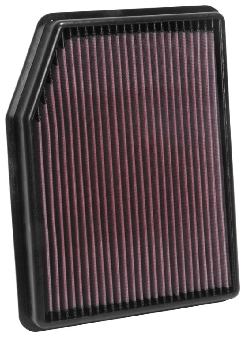 K&N 2019 Chevrolet Silverado 1500 V8-5.3L F/I Drop In Air Filter - 33-5083 for 2019-2026 Chevrolet Silverado 1500 - front vie