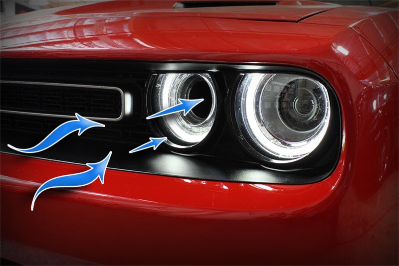 aFe Momentum GT Carbon Fiber Dynamic Air Scoop 15-18 Dodge Challenger V6-3.6L/V8-5.7L/6.4L HEMI - 54-72203-SF