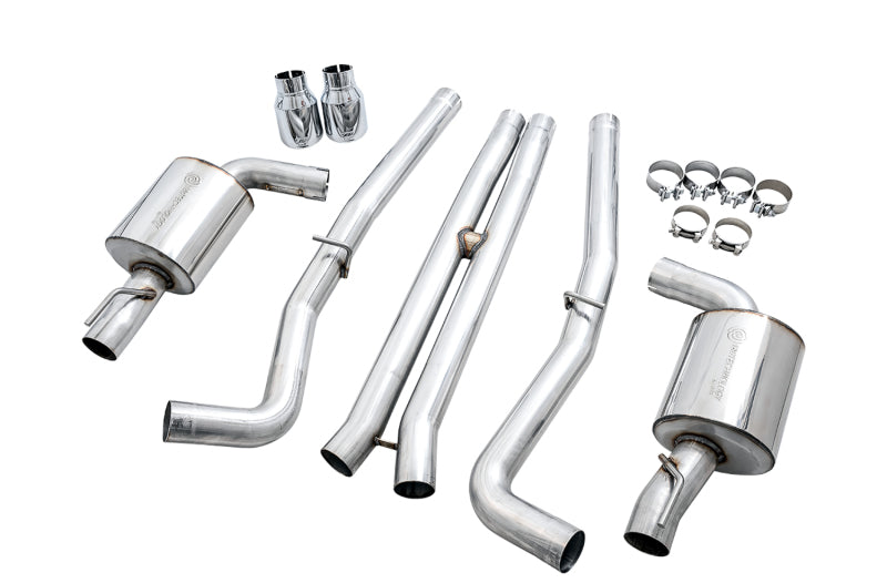 AWE Tuning 2015+ Dodge Charger 6.4L/6.2L SC Non-Resonated Touring Edition Exhaust - Silver Tips - 3020-32056