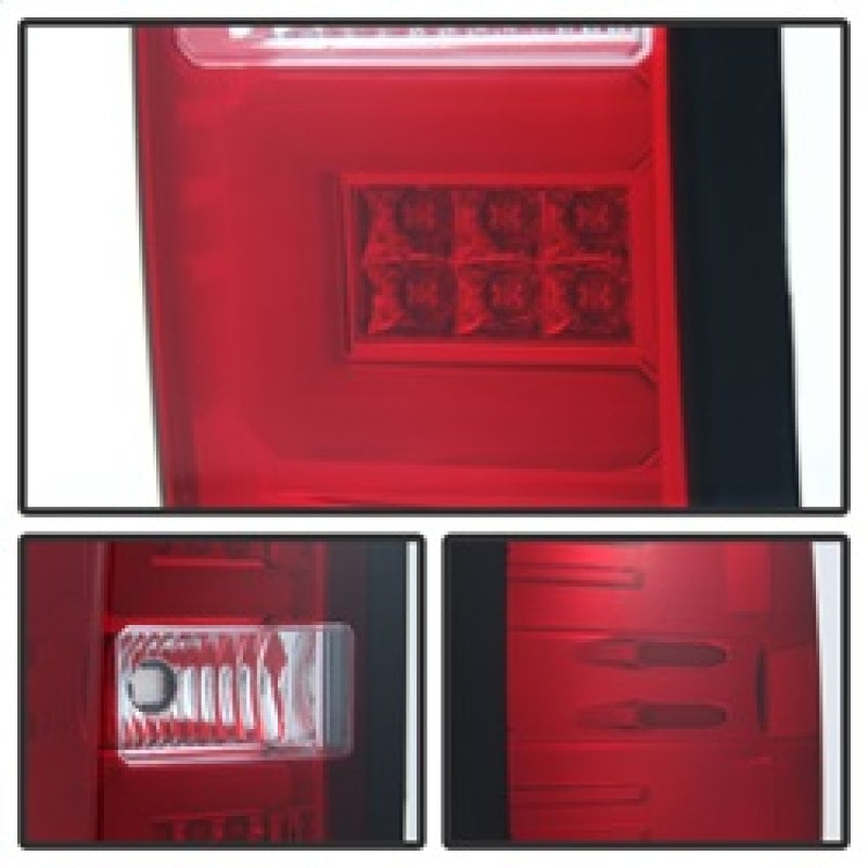 Spyder Chevy 1500 14-16 Light Bar LED Tail Lights Red Clear ALT-YD-CS14-LBLED-RC - 5080011