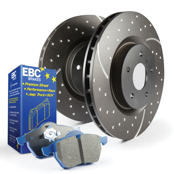 EBC S6 Kits Bluestuff Pads and GD Rotors - S6KF1319 for 2013-2022 Subaru BRZ - front view