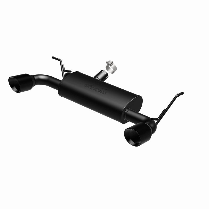 MagnaFlow 07-17 Jeep Wrangler JK 3.8/3.6L Dual Split Rear Exit Black Axle-Back Exhaust - 15160