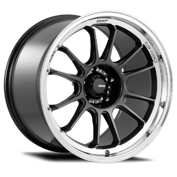 Konig Hypergram 17x9 5x114.3 ET40 Metallic Carbon w/ Machined Lip - HG97514406 by Konig
