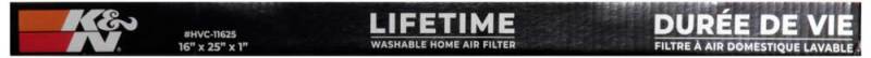 K&N HVAC Filter - 16 x 25 x 1 - HVC-11625