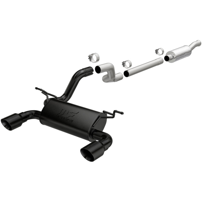 MagnaFlow 2018+ Jeep Wrangler 3.6L 409 SS Dual Split Rear Exit Black Tips Cat-Back Exhaust - 19417