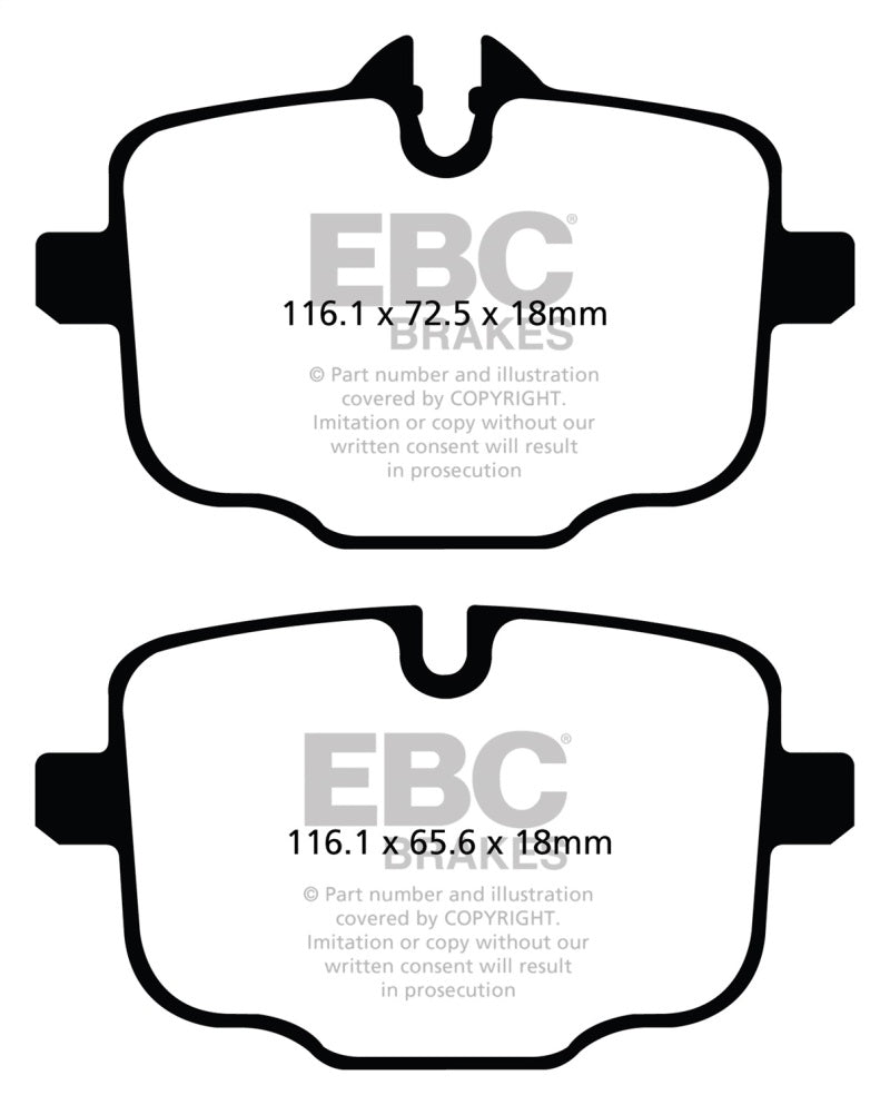 EBC 2021+ BMW M3/M4 3.0TT (G80/G82/G83 w/Cast Iron Rotors) Redstuff Rear Brake Pads - DP32089C