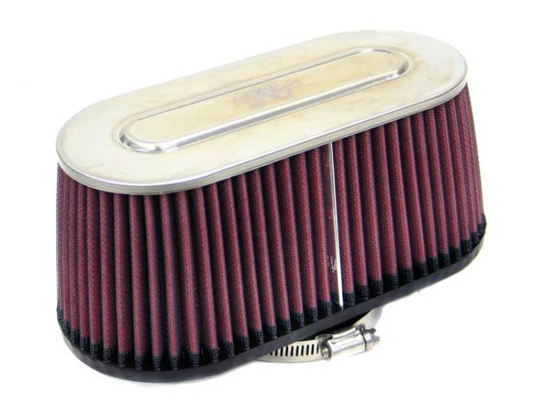 K&amp;N Marine Engine Flame Arrestor - Oval Tapered 3.75in Flange ID / .75in Flange Length / 4in Height - 59-5005