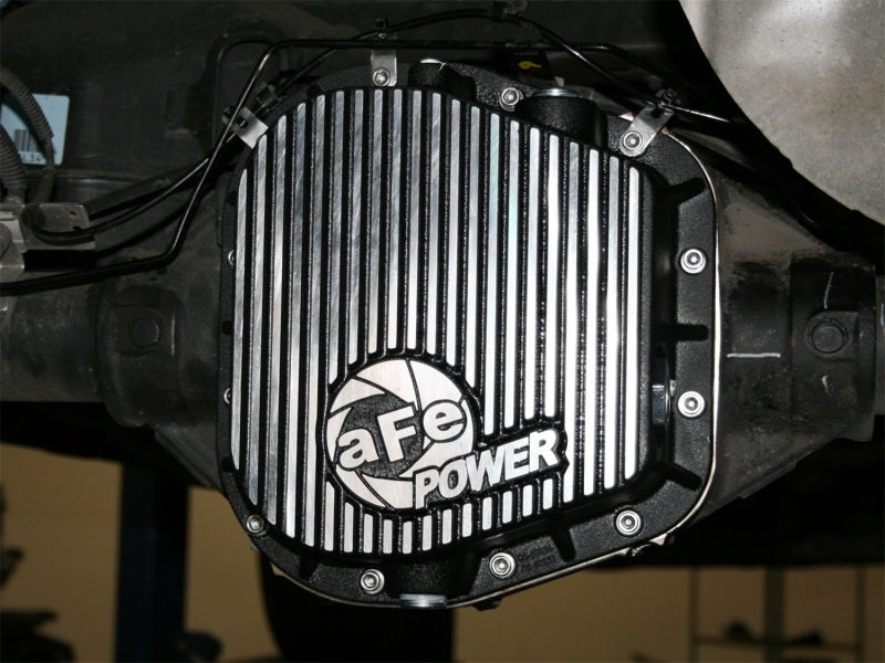 aFe Power Rear Diff Cover (Machined) 12 Bolt 9.75in 97-16 Ford F-150 w/ Gear Oil 4 QT - 46-70152-WL