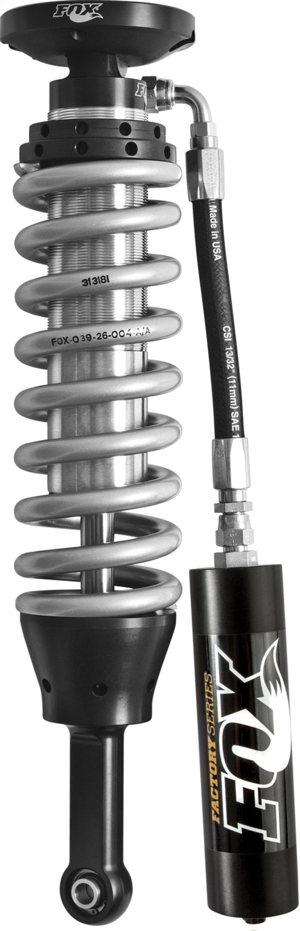 Fox 07+ Tundra 2.5 Factory Series 6.01in. Remote Reservoir Coilover Shock Set - Black/Zinc - 880-02-367 for 2007-2021 Toyota 