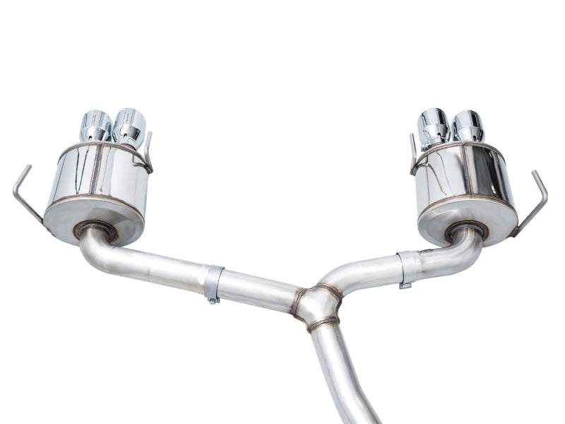 AWE Tuning 2022+ VB Subaru WRX Touring Edition Exhaust - Chrome Silver Tips - 3015-42979