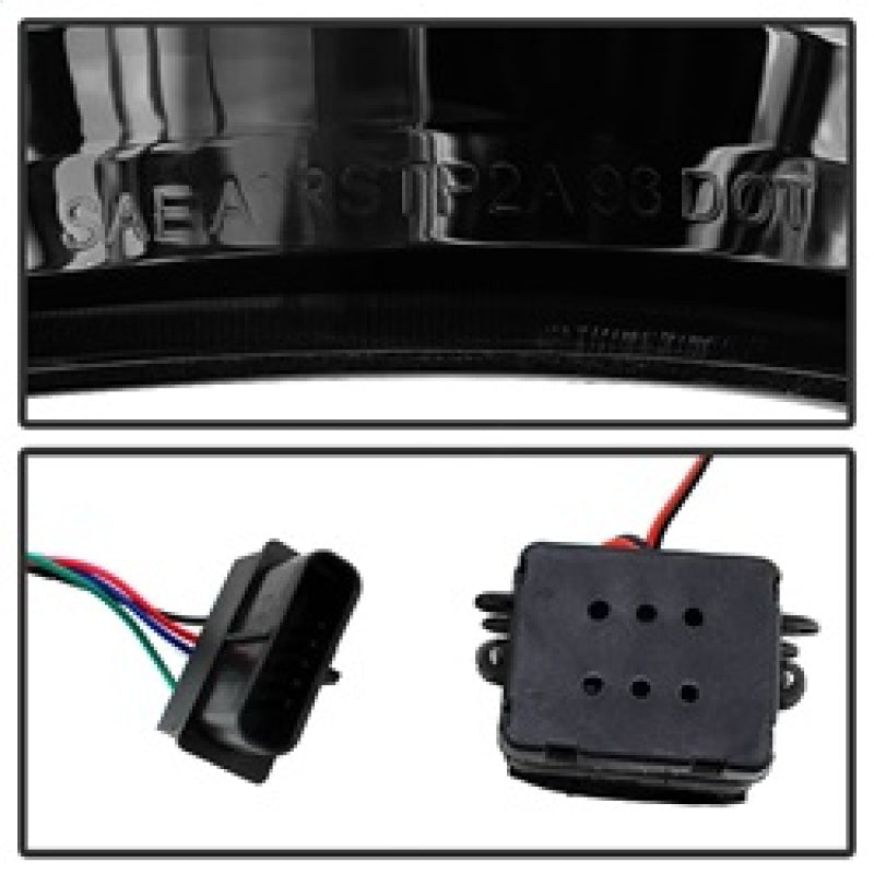 Xtune Yukon Denali 99-00 LED Tail Lights w/ 3rd LED Brake Light Smoked ALT-JH-CCK88-LED-SET-SM - 9032752