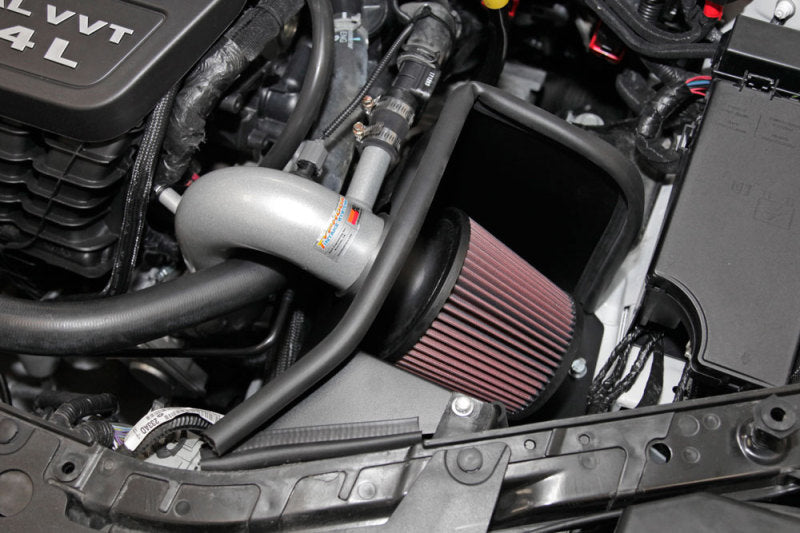 K&N 69 Series Typhoon Performance 13 Chrysler/Dodge 200/Avenger 2.4L Silver Cold Air Intake Kit - 69-2549TS