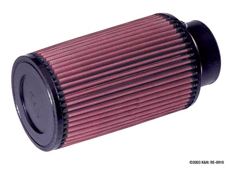K&N Universal Rubber Filter 3inch FLG / 5inch OD-B / 4-5/8inch OD-T / 8inch H - RE-0910